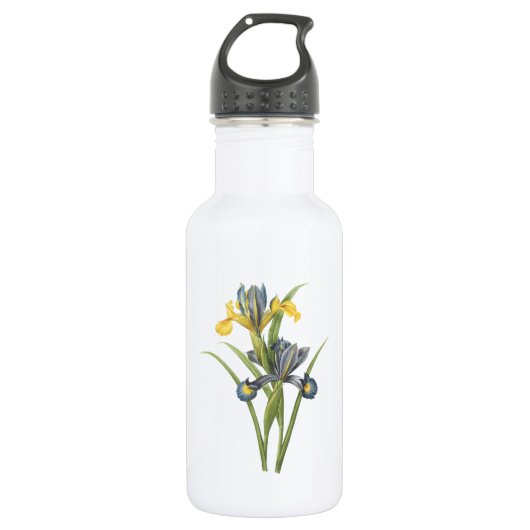 Spanische Iris (Iris xiphium) von Redouté Trinkflasche (Vorderseite)