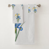 Spanische Iris von Pierre-Joseph Redouté Badhandtuch Set (Insitu)