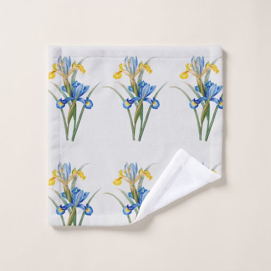Spanische Iris von Pierre-Joseph Redouté Badhandtuch Set (Waschlappen)