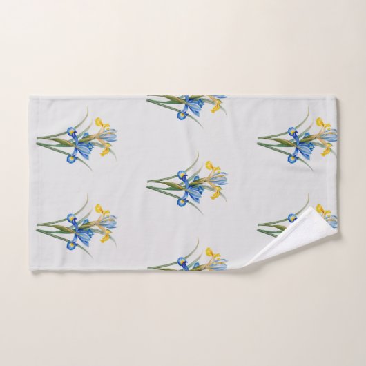 Spanische Iris von Pierre-Joseph Redouté Badhandtuch Set (Handtuch)
