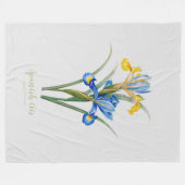 Spanische Iris von Pierre-Joseph Redouté Fleecedecke (Vorderseite (Horizontal))