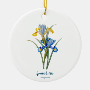 Spanische Iris von Pierre-Joseph Redouté Keramik Ornament