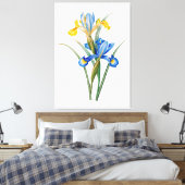 Spanische Iris von Pierre-Joseph Redouté Leinwanddruck (Insitu (Schlafzimmer))