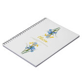 Spanische Iris von Pierre-Joseph Redouté Notizblock (Linke Seite)