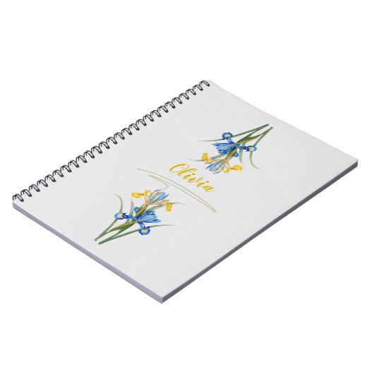 Spanische Iris von Pierre-Joseph Redouté Notizblock (Linke Seite)