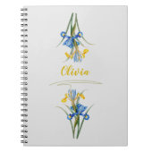 Spanische Iris von Pierre-Joseph Redouté Notizblock (Vorderseite)