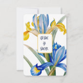 Spanische Iris von Pierre-Joseph Redouté Save The Date (Rückseite)