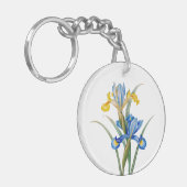 Spanische Iris von Pierre-Joseph Redouté Schlüsselanhänger (Vorderseite links)