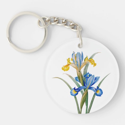 Spanische Iris von Pierre-Joseph Redouté Schlüsselanhänger (Vorderseite)