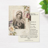 Spanische Jungfrau Mary Beerdigung Gedenkkarte (Schreibtisch)