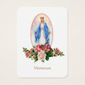 Spanische Jungfrau Mary Prayer Memorare Heilige Ka (Vorderseite)