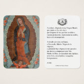 Spanische Jungfrau Mary Prayer Memorare Heilige Ka (Vorne & Hinten)