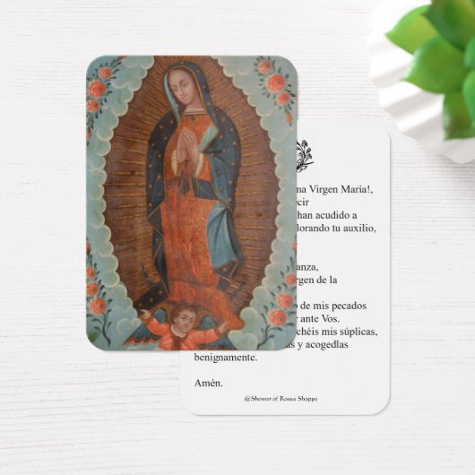 Spanische Jungfrau Mary Prayer Memorare Heilige Ka (Schreibtisch)