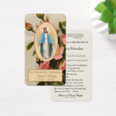 Spanische Jungfrau Mary Religious Prayer Card (Schreibtisch)