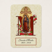 Spanische Jungfrau Mary Rose Religiöse Gebetskarte (Vorderseite)