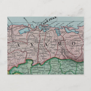 Spanische Karte der Region San Juan in Puerto Rico