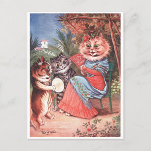Spanische Katze von Louis Wain Postkarte