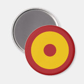 Spanische Kokarde, Spanish Roundel, Magnet (Vorderseite/Rückseite)