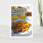 Spanische Küche Karte (Vorderseite)