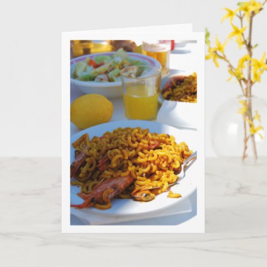 Spanische Küche Karte (Gelbe Blume)