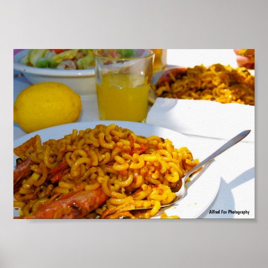 Spanische Küche Setting Poster (Vorne)