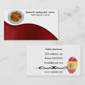 Spanische Küche Visitenkarte (Vorne/Hinten)