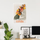 Spanische Kunst Espana Reiseplakat Spanien Druck Poster (Heimbüro)
