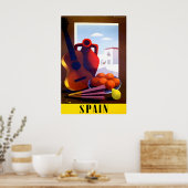 Spanische Kunst Spanien Reiseplakat Prin Poster (Küche)