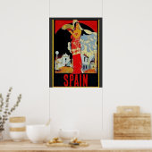 Spanische Ladys, Text hinzufügen Poster (Küche)