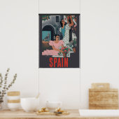 Spanische Ladys, Text hinzufügen Poster (Küche)