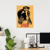 Spanische Ladys, Text hinzufügen Poster (Heimbüro)