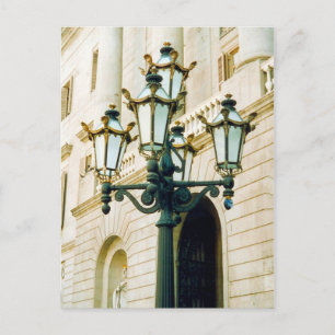 spanische Lampenpost Postkarte