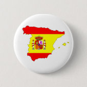 Spanische Landesflaggenform Button (Vorderseite)