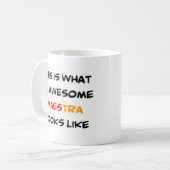 Spanische Lehrerin maestra, phantastisch Kaffeetasse (Vorderseite Links)