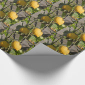 Spanische Lemon Graphics Geschenkpapier (Ecke)