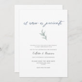 Spanische Liebe ist Patientenwechsel Datum Weinein Einladung (Vorne/Hinten)