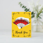 Spanische Lüfterecken Vielen Dank für Ihre Aufmerk Postkarte (Stehend Vorderseite)