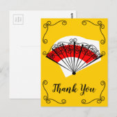 Spanische Lüfterecken Vielen Dank für Ihre Aufmerk Postkarte (Vorne/Hinten)