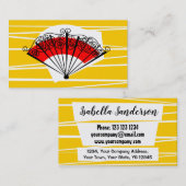 Spanische Lüfterkarte Visitenkarte (Vorne/Hinten)