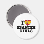 Spanische Mädchen Magnet (Vorderseite/Rückseite)