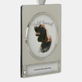 Spanische Mama 2 Banner-Ornament Silber (Rechts)