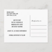 Spanische Marine und Red Tile mexican WEDING Ankündigungspostkarte (Rückseite)