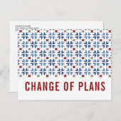 Spanische Marine und Rote Tile - Änderung der Plän Ankündigungspostkarte (Vorne/Hinten)