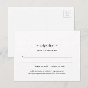 Spanische Minimalistische UAWG Postkarte