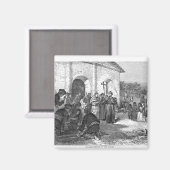 Spanische Mission der Alamo Magnet (Vorderseite/Rückseite)