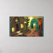 Spanische Mission Südwestliche Abstrakte Kunst Leinwanddruck (Vorderseite)