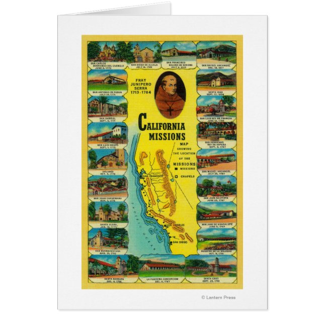 Spanische Missionen in Kalifornien zeigen (Vorne)