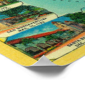 Spanische Missionen in Kalifornien zeigen Poster (Ecke)