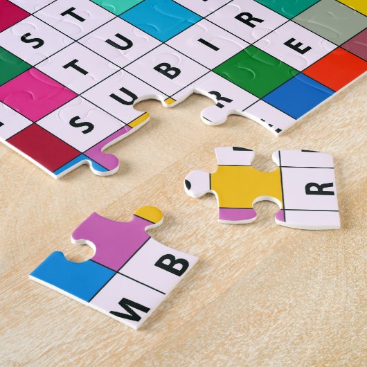 Spanische Monate Entwurfs- Puzzle (Seite)