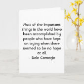 Spanische Motivation - Dale Carnegie Karte (Gelbe Blume)